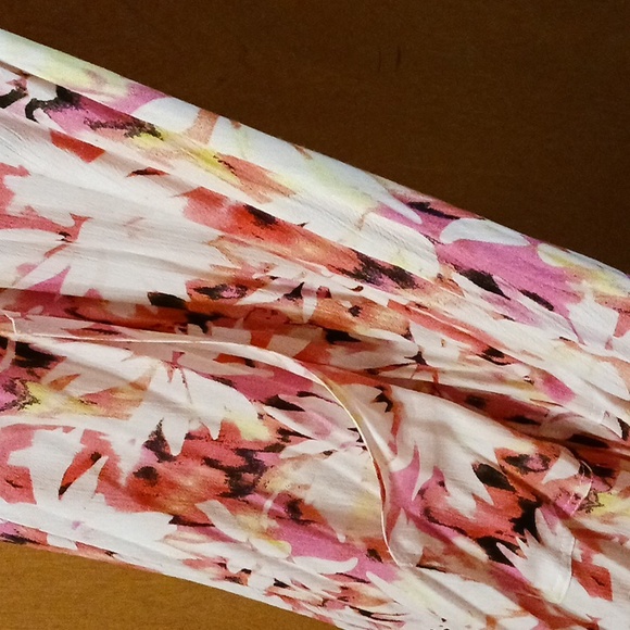 Plus water lily summer dress in pink 1x - Picture 5 of 7